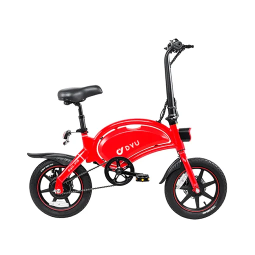 Bicicletta elettrica ebike dyu d3 plus 250w 14" bambino child 10Ah 36V rossa