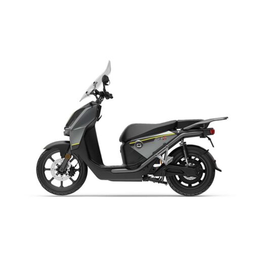 Scooter elettrico V moto Super Soco GPX 4000W, doppia betteria, colore nero e giallo